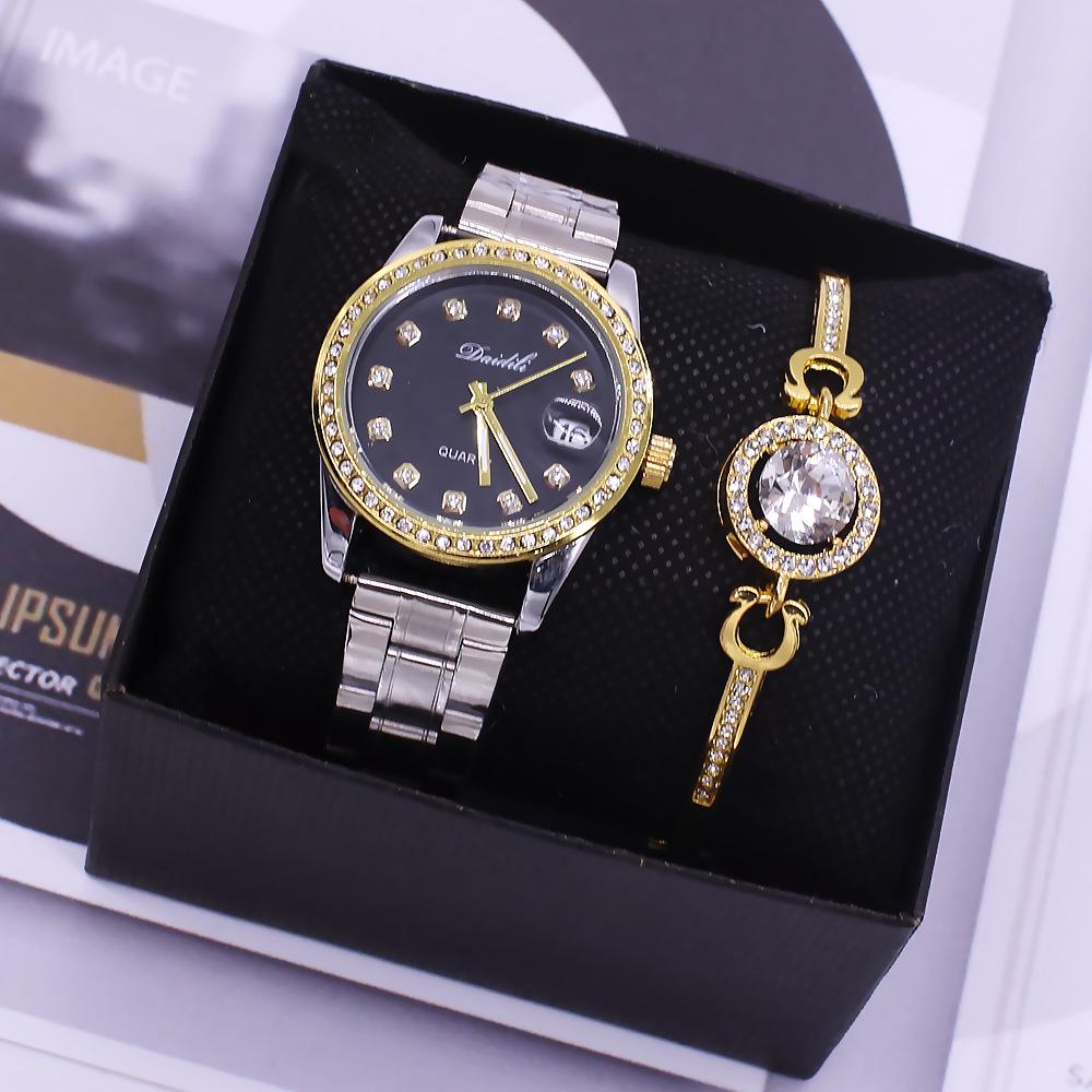 Couple's Waterproof Quartz Wristwatch Set for Men and Women