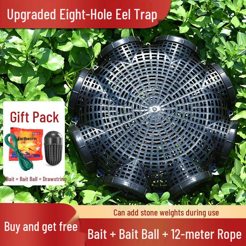 Yellow Inverted Mouth Eel & Fish Trap Cage