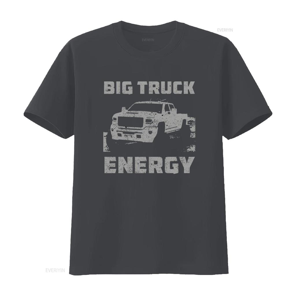 Big Truck Energy Lifted Trucks T Shirt Vintage Washed Stretched Unisex Casual Slightly Top For Everyday Wear Versatile