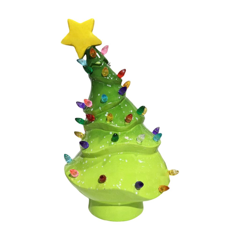Christmas Happy  Atmosphere Glow Christmas Tree Tabletop Ornament Night Light, LLED Light Christmas Day Atmosphere Decoration.