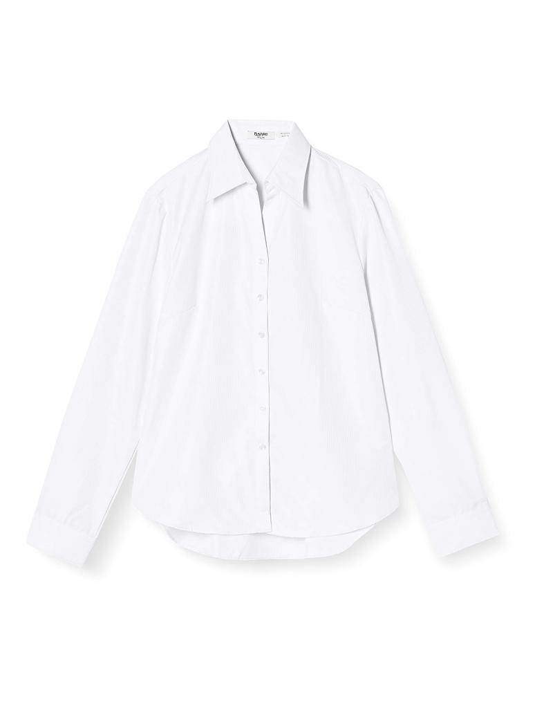 Atelier Sanrokugo Business Office Size Open Size S To Japanese Size Women's Shirt, Blouse, Uniform, White, L1-L22, Collar, (Equivalent S)