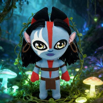 Cute Avatar Plush Doll Soft Blue Na'vi Stuffed Animal Inspired by Movie Unique Exquisite Design Perfect Christmas Gift for Gamers Collectors Kids