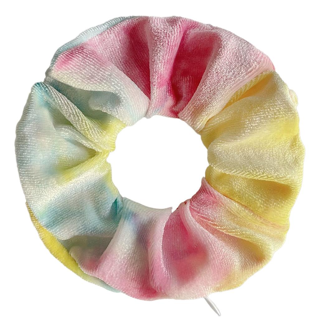 Gomas de terciopelo con bolsillo con cremallera para el pelo para mujer, Scrunchie oculto para el pelo, Sujetador de coleta, Bandas elásticas, Regalo para amiga
