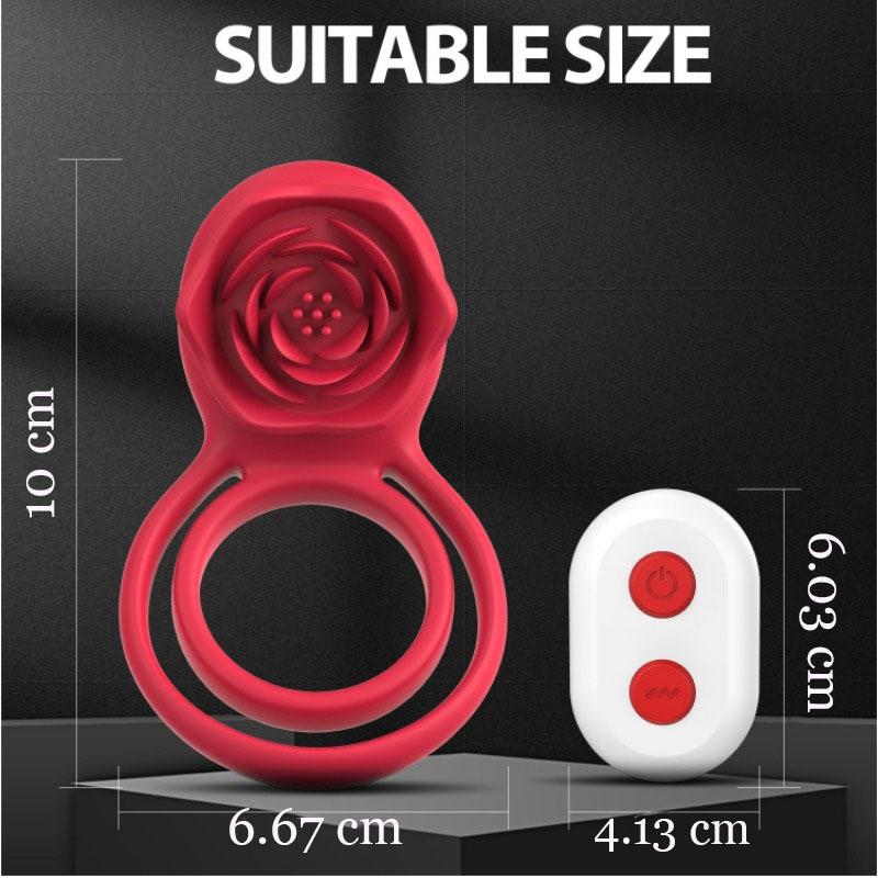 Adult Sex Toys for Men Women, 7 Vibrations Male Couple Sex Toy Vibrator Rings Vibrators for Men