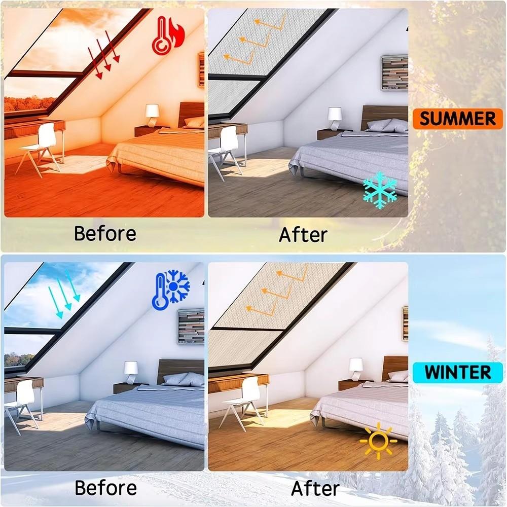 Reflective Film Radiator Heat Reflector Double Sided Heat Reflective Film  Home Heating
