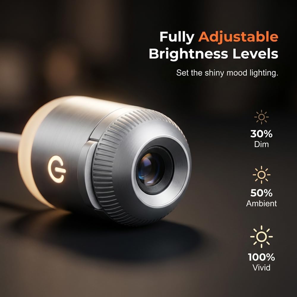 2-in-1 Mini Galaxy Night Light Projector with Adjustable Brightness for Bedroom Ceiling Wall Room Decor