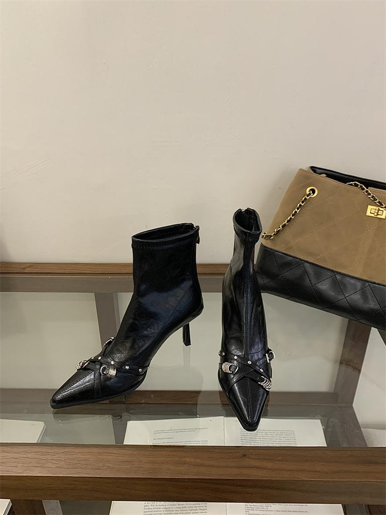 2025 stiletto high heel women's boots sizes 35-40