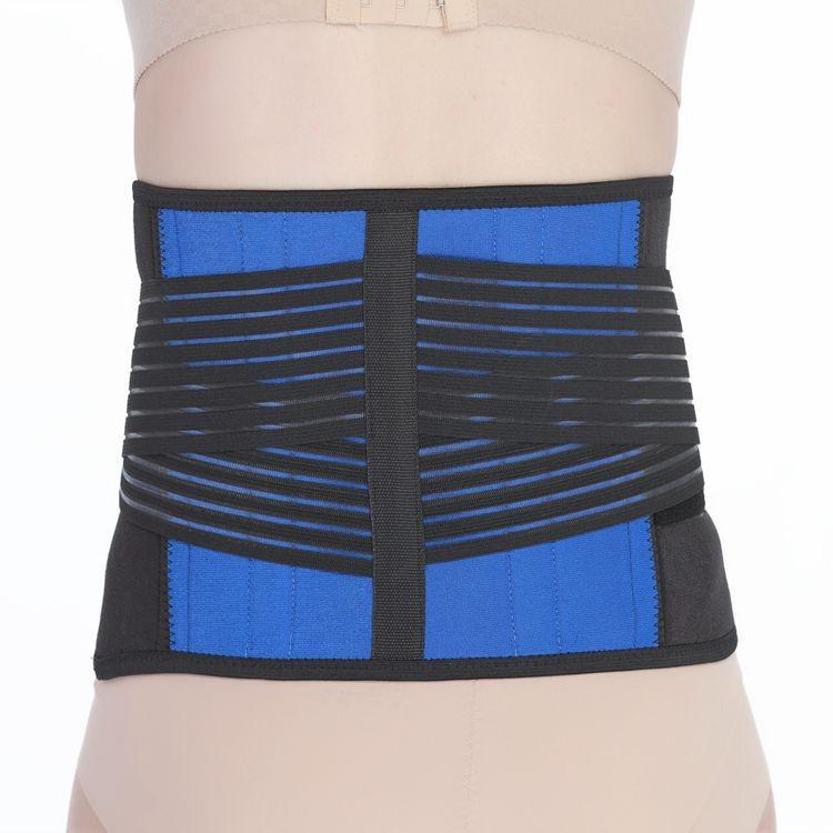 Hot Medical Lumbar Elastic Brace Waist Support Belt Double Compression for Back Pain Lumbar Decompression Belt S
