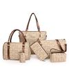 Women's bag new trendy large-capacity fashion portable one shoulder oblique span mother and child bag six-piece bag fashion