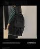2022 Black School Backpack with Multiple Pockets & Large Capacity for Junior High Students