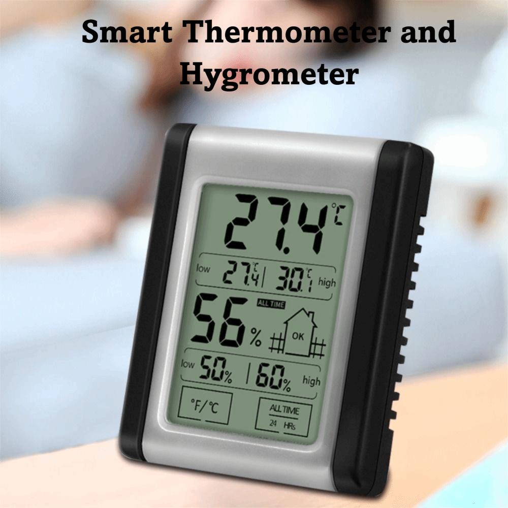 ABS Material Temperature Meter  Hygrometer Electronic Thermometer  Living Space