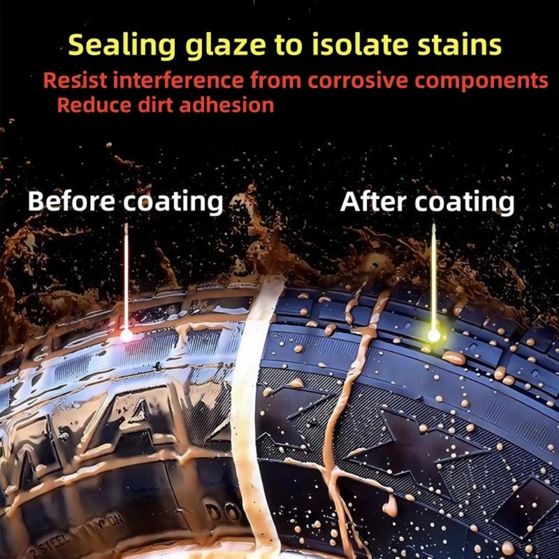 Multiple Surfaces Rubber Renewal Wax 50g Quick Application Tire Cleaning Compound For Motorcycle Tires & Automotive Care