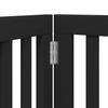 Vidaxl Foldable Dog Gate, With Door, 6 Panels, Black, 300 Cm