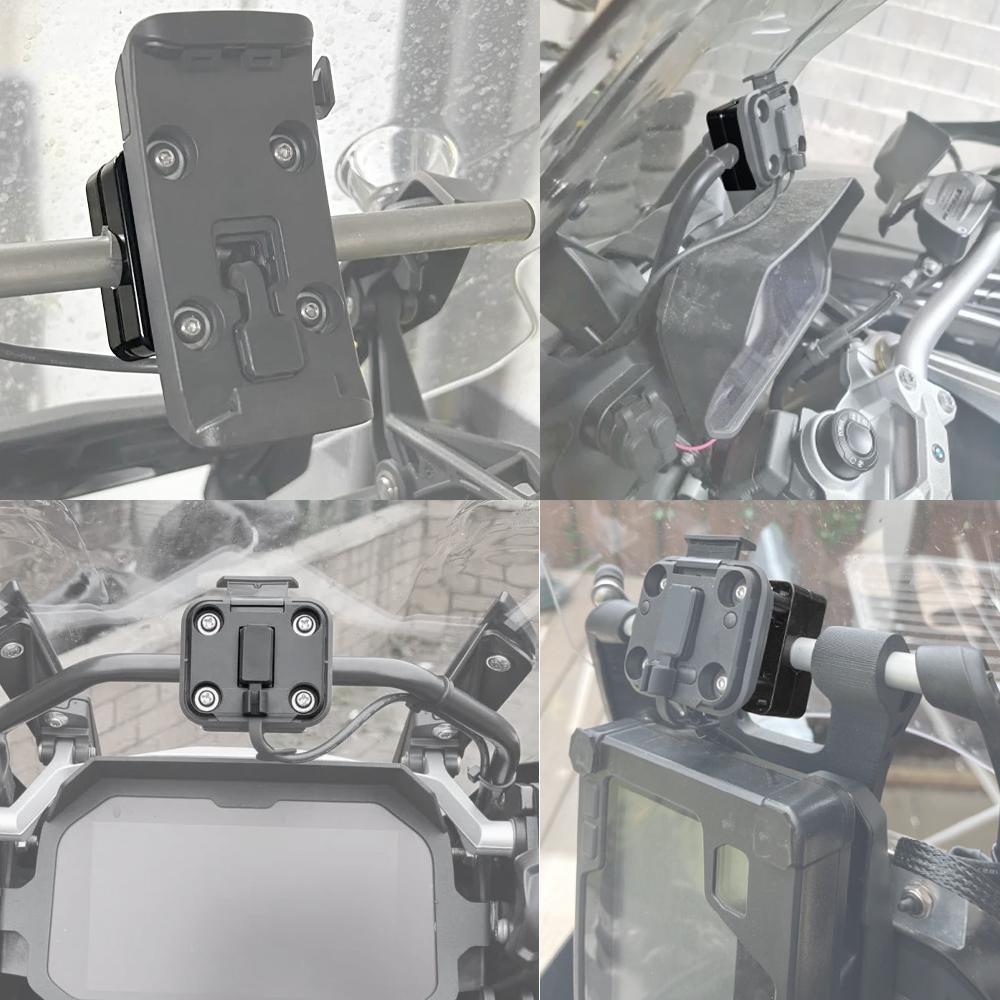 Univerzální držák na telefon/GPS pro motocykl 12mm tyč AMPS pro BMW R1200 R1250 GS GSA Yamaha Tenere 700 Aprilia Tuareg 660