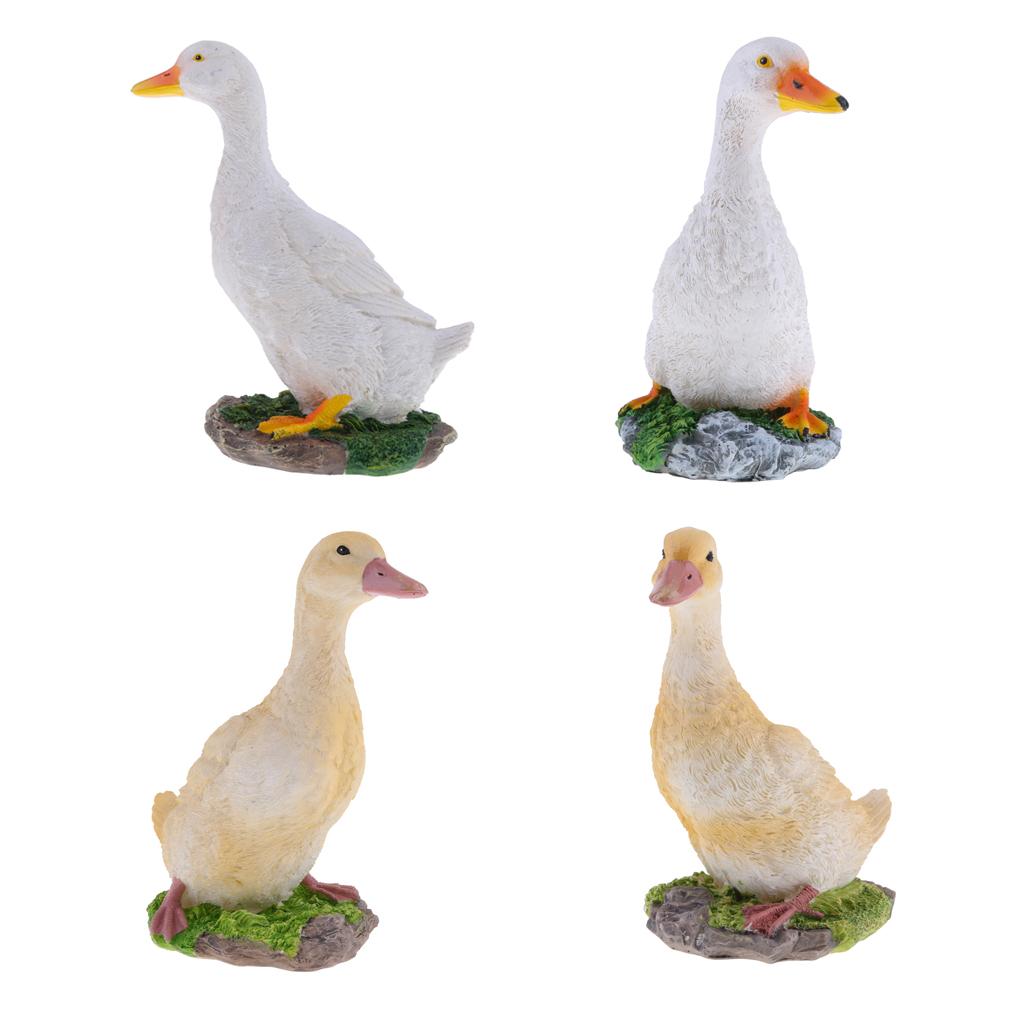 1 Stück Realistische Entenstatue Skulpturen Außen Dekorationen für Gartenteich