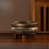 Alloy Tripod Incense Burner for Home Sandalwood Agarwood Coil Stick Aromatherapy Tea Table Zen Meditation Decor Gift