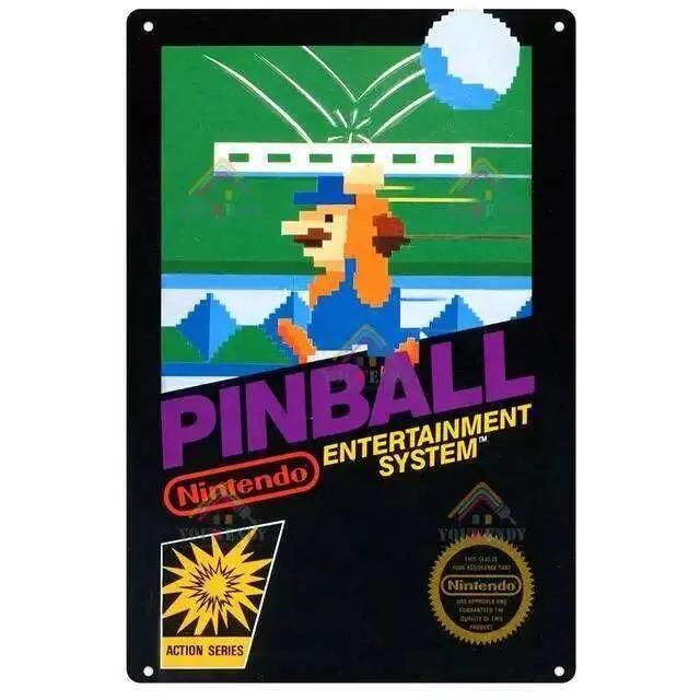 Retro Video Game Metal Poster Classic Gaming Tin Sign Wall Art Man CaveBarCafe Decor X Inches 26T0104 26T0104