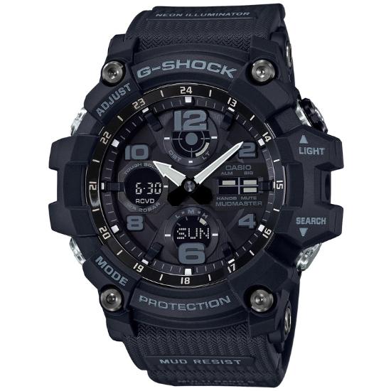 

CASIO G-SHOCK MUDMASTER GWG-100-1AJF Men s Watch, Mud & Dust Resistant, Tough Solar Multi-Band 6, 20 ATM Water Resistant Tactical Digital-Analog Watch чорний