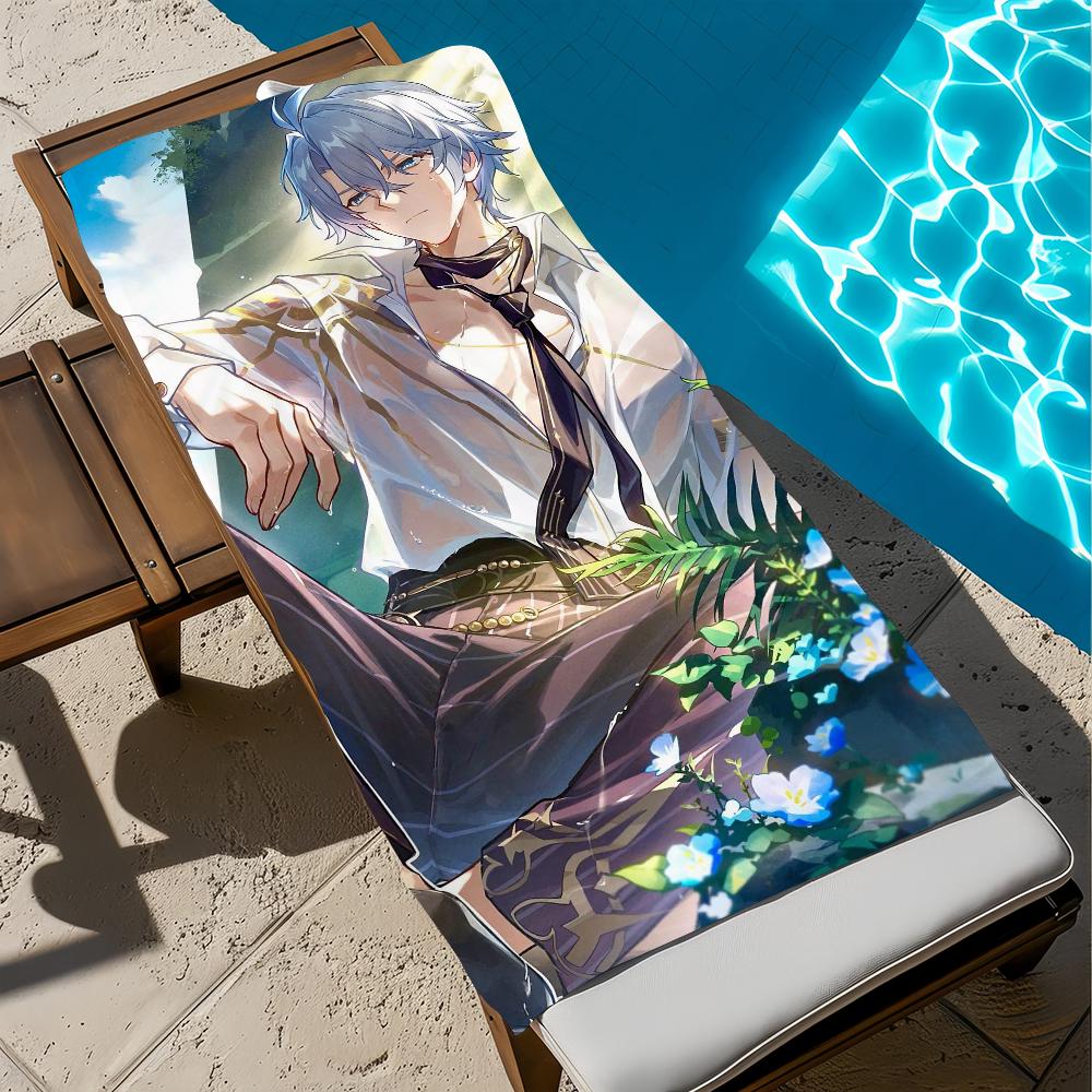 Videospiel Phainon H-honkai S-Star Rail Handtuch Strand Schnelltrocknend Weich Poolhandtücher Geschenk für Reise Fitnessstudio Dusche Camping Sport
