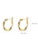 Earrings for women with a light luxury and high-end feel. Earrings with exaggerated loops and earrings