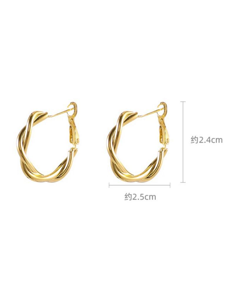 Earrings for women with a light luxury and high-end feel. Earrings with exaggerated loops and earrings