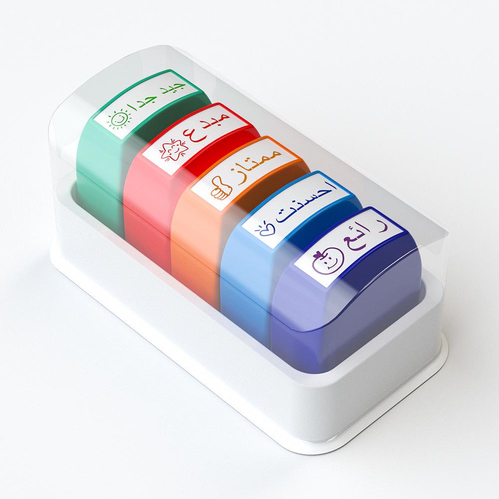 

Colorful Teacher Comments Stamp Set - 5 or 8 Pieces (Portuguese, Spanish, Russian)