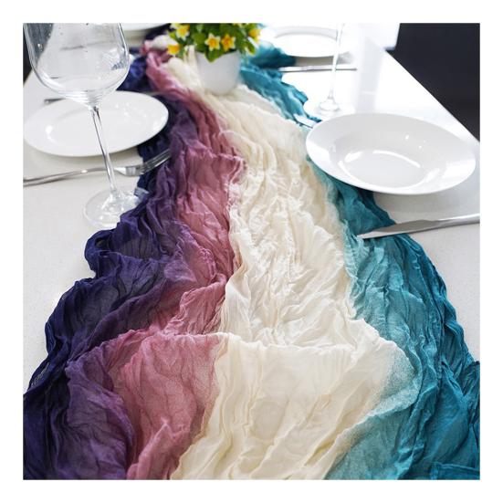 6-футовый муслиновый раннер для стола Бохо-раннер для стола Рустикальный раннер для стола для свадьбы, праздника, дня рождения, девичника One Size E