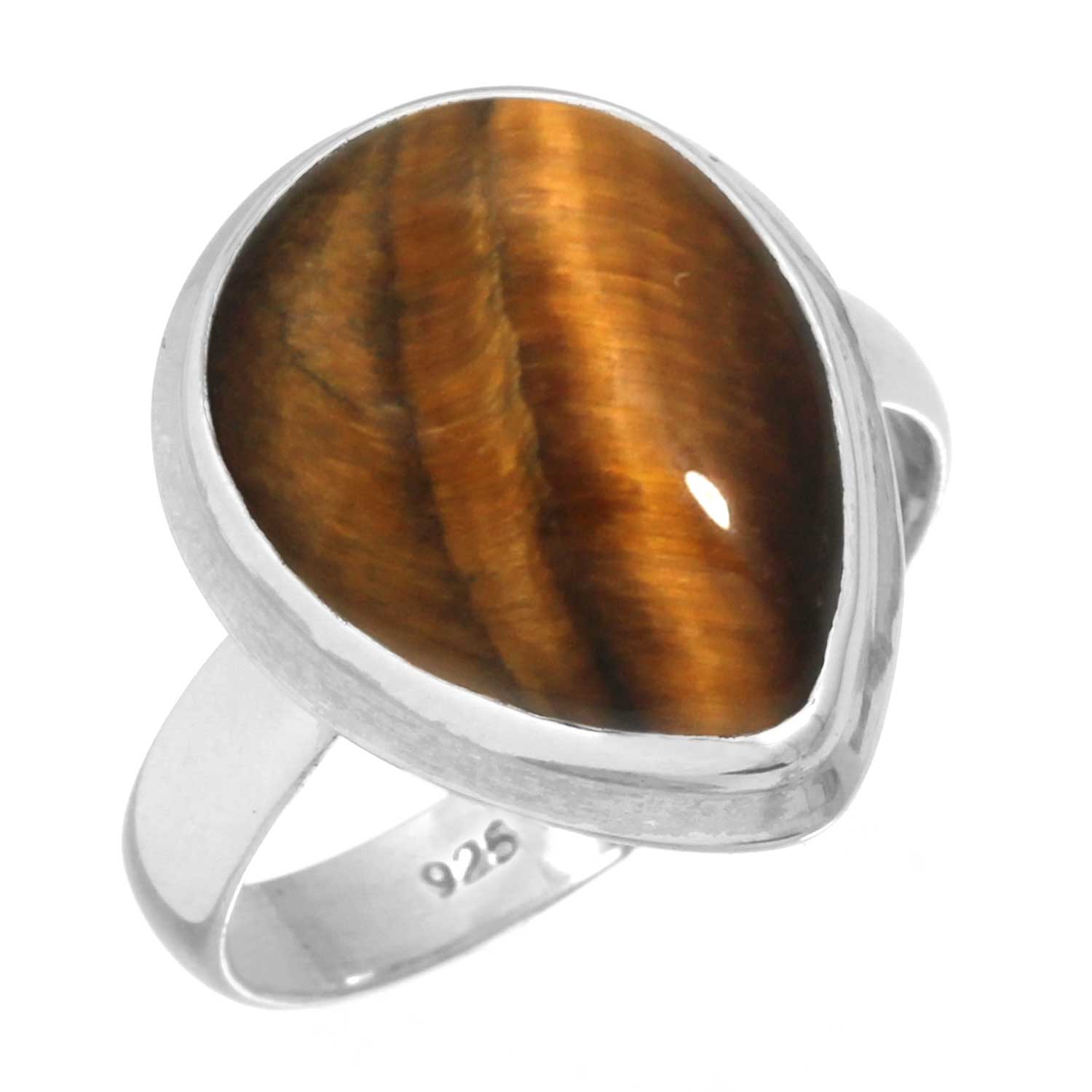 

Кольцо из стерлингового серебра 925 пробы Женское Драгоценный камень Ручная работа Ювелирные изделия Рождественский подарок Малахит Лунный камень Розовый кварц Красный камень Дымчатый топаз Тигровый глаз Костюм 11.5 глаз тигра