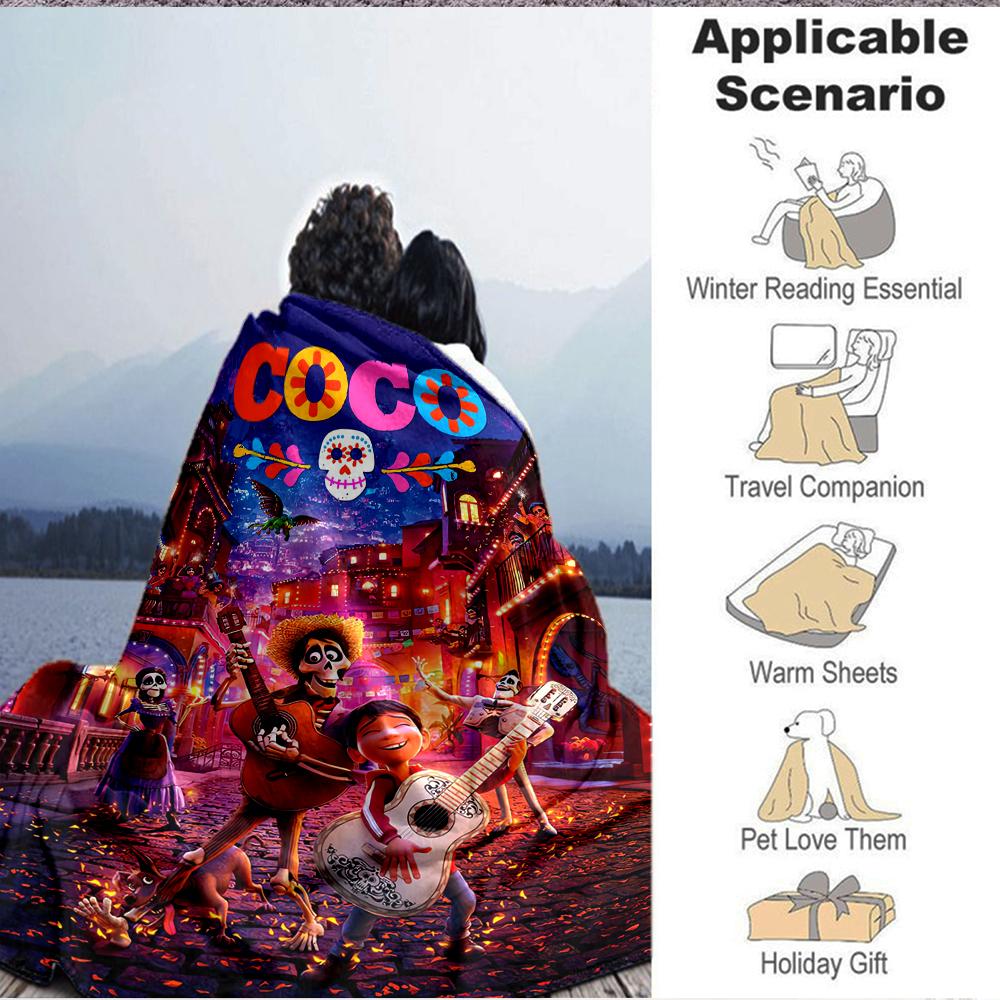 1Pc Cultural Celebration Mexico Blanket Soft And Comfortable Casual Warm Camping Travel Christmas Halloween Xmas Gift M924360