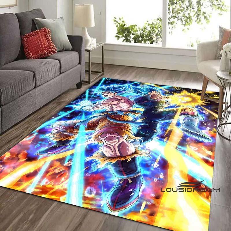 Tappeto Dragon Ball Beerus, Il Dio della Distruzione, Adatto per Camere da Letto, Soggiorni e Balconi; Tappetino Antiscivolo per Pavimenti.