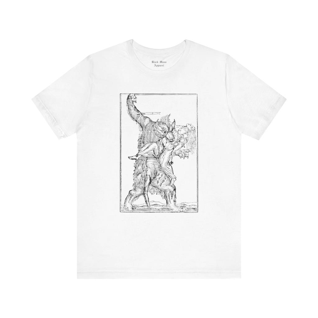 Werewolf Shirt Lycanthrope Medieval Art Vintage T-shirt Unisex Jersey Short Sleeve Tee Men Clothing