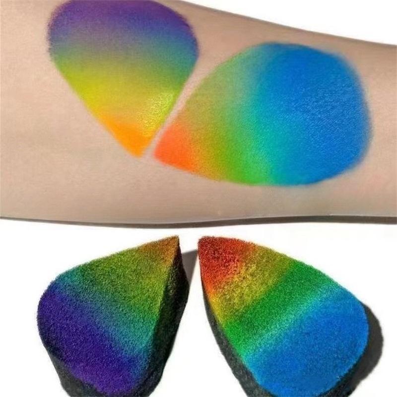 Facial Painting Sponge, Art Painting Sponge, Black Makeup Sponge Block, Water Droplet Semi-circular Sponge