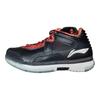 Li Ning WOW 1.5 Slip Resistant Abrasion Resistant Mid top Basketball Shoes Men's Black White Red ABAH037-2
