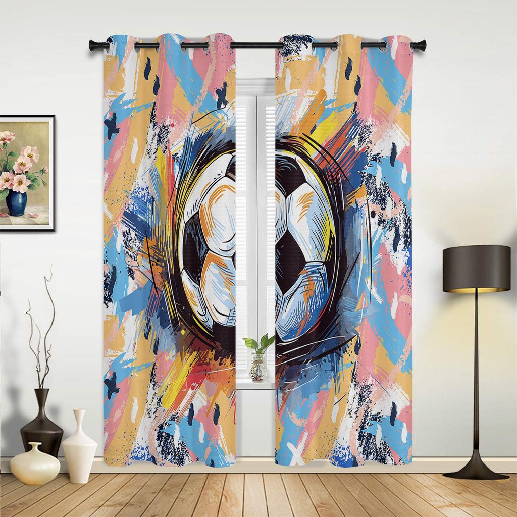 Plants Mushrooms Flowers Moon Modern Window Curtains for Living Room Bedroom Curtain Kitchen Treatment Blinds Drapes