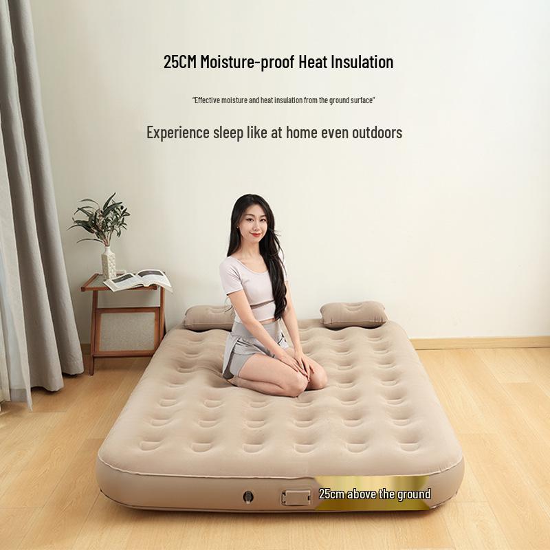 Portable Inflatable Camping Mattress - Folding Air Cushion Bed for Tent & Home Use