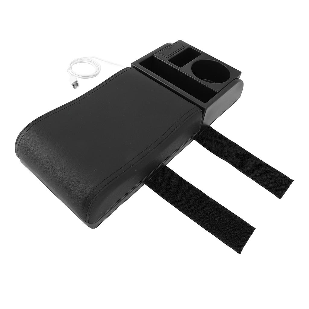 Auto Center Console Armrest Pillow with USB Interface Multifunctional   Width Armrest Storage Box   for Vehicles