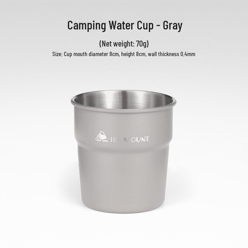 304 Stainless Steel Multi-Purpose Outdoor Cup: Ideal for Camping, Beer, Coffee, Water, and Beverages