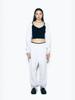 ASIF CALIE Ribbon Jogger Pants Whitemelange