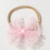 Children's bow headband, new baby elastic elastic headband, thin soft baby hair accessories