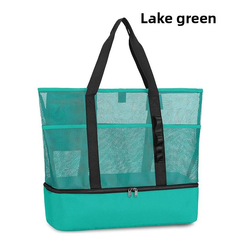 New Beach Bag Seaside Vacation Storage Bag Oblique Span Dry and Wet Separation Portable Lunch Box Tote Bag