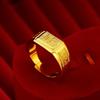 Vietnam Alloy Gold-Plated Key Pattern Open Ring – Men's Dominant Design
