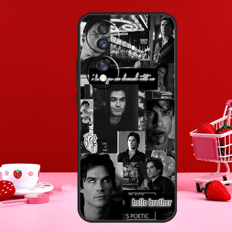 Damon Salvatore The Vampire Diaries For Honor Magic 6 Pro 5 Lite 50 70 90 Case For Honor X8a X9a X7 X8 X9 X6a X7a X8b X9b Cover