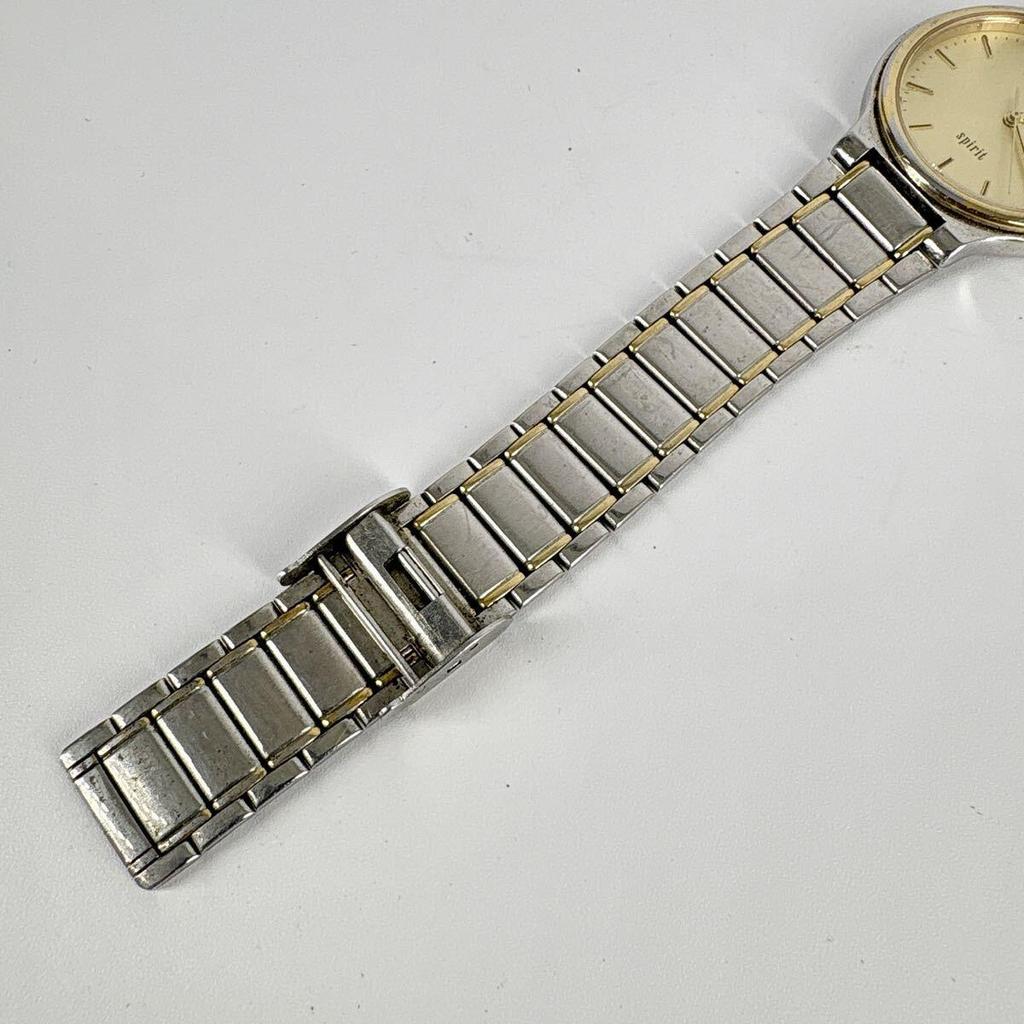 Used [New Battery Replacement / Working Item] Seiko Spirit Gold Dial Quartz Watch SEIKO SPIRIT QZ