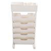 Mobile Bookshelf 3 Drawer Beige Color Multifunctional Movable Storage Book Shelves for School