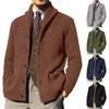 Men's Cardigan Casual Shawl Long Sleeve Solid Button Knitting Sweater