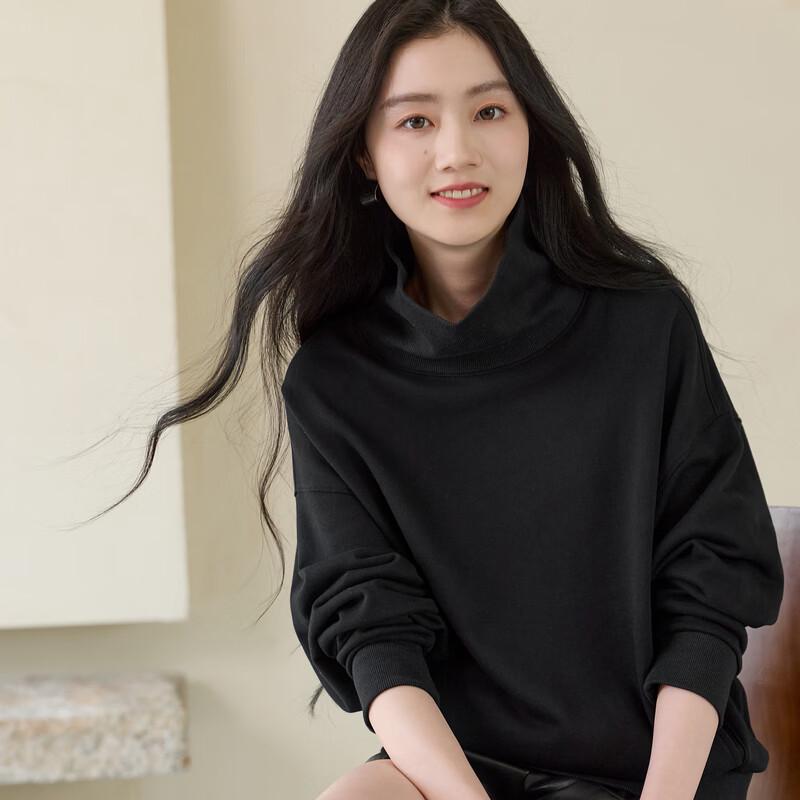 Sancai Winter Cotton Stand-Collar Pullover Sweatshirt
