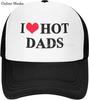 I Love Hot Moms Bucket Hat Unisex Adult I Heart Hot Moms Adjustable Baseball Cap Gift Hats Mesh Trucker Caps Unisex Womens