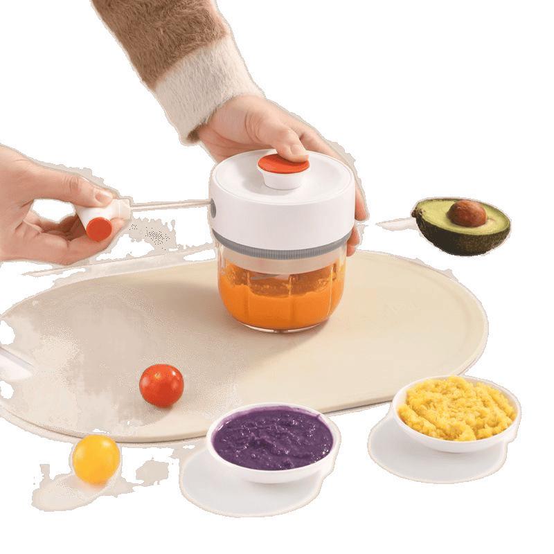 316 Baby-Nahrungsmacher: Leicht zu reinigender Glas-Food-Processor mit mehreren Mahlscheiben für Pürees.