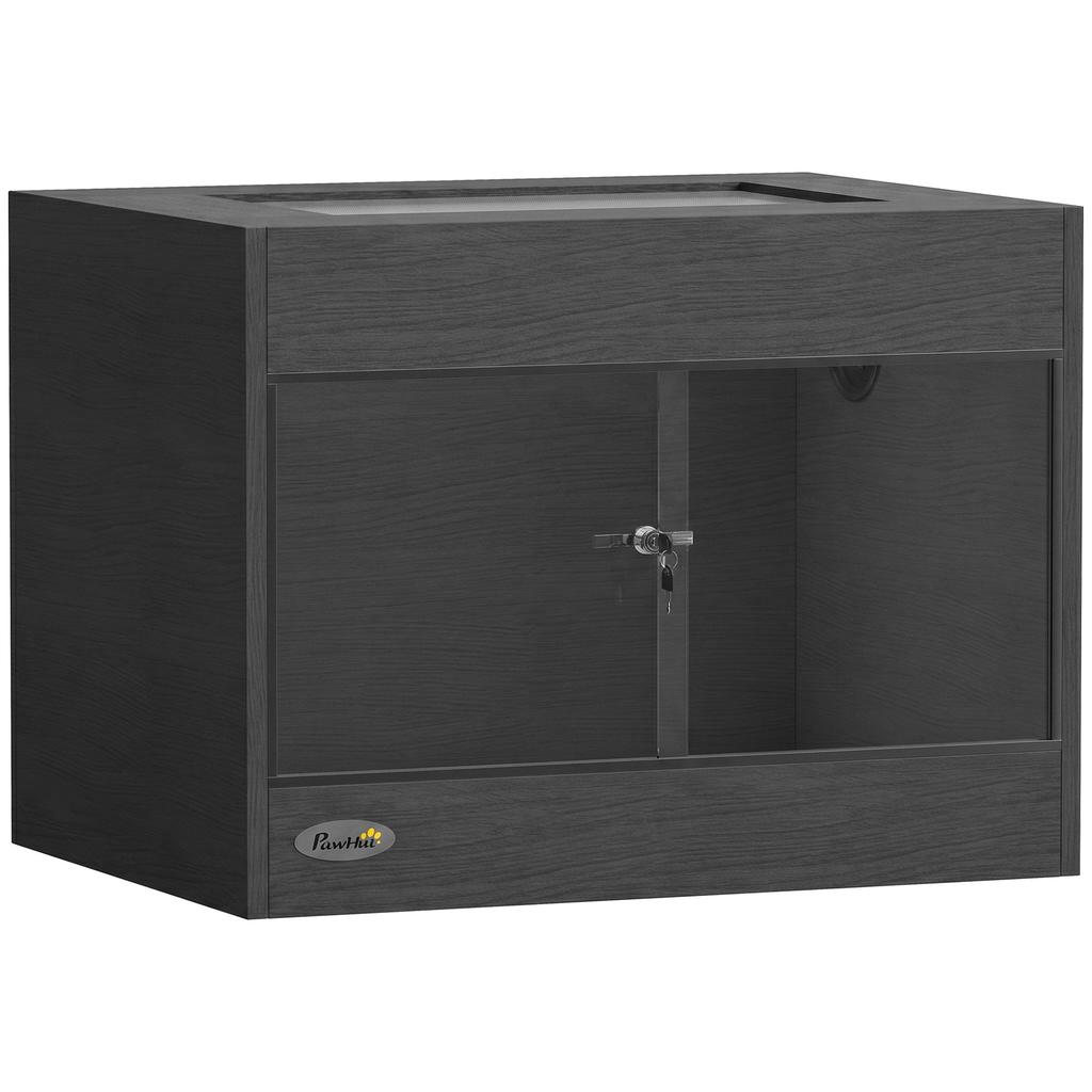 Reptile Terrarium High-Strength for Gecko 60 X 45 X 45 Cm Black