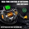 Nuevo Carrete de Pesca Baitcasting Eléctrico con Contador de Línea, Pantalla Digital Grande, Alarma de Drenaje, Impermeable, Rueda de Goteo, Resistencia de Larga Duración